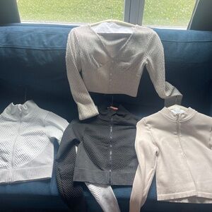 4 active cropped tops and jackets